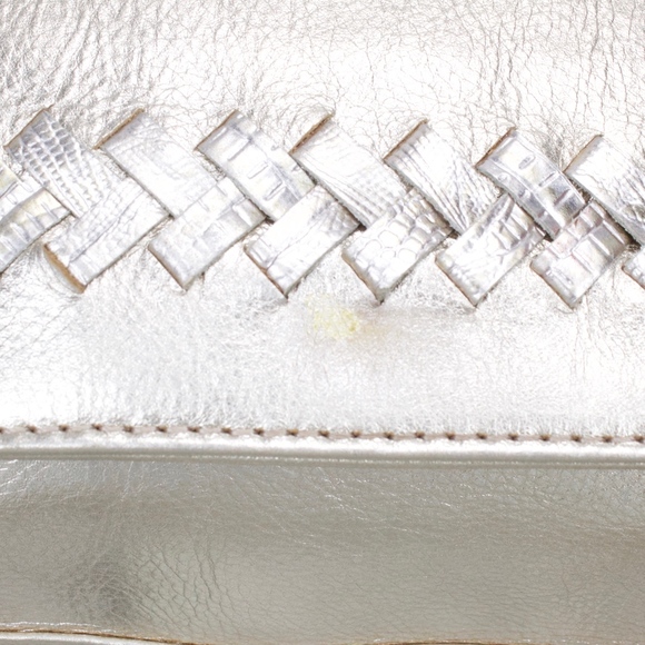 Antonio Melani Metallic Gold Leather Bag Purse - Picture 3 of 8